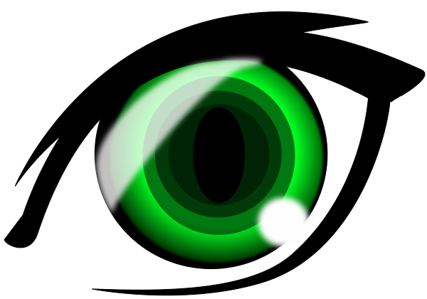 clipart green eyes - photo #39