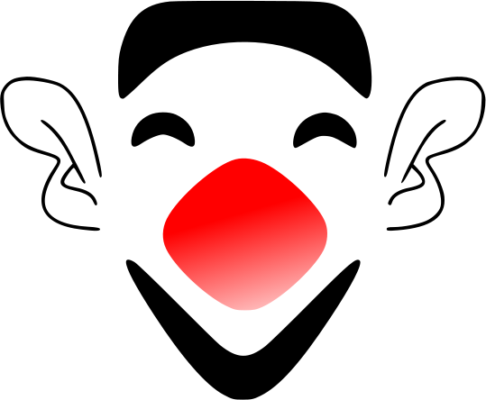 laughing face clip art. laughing clown face
