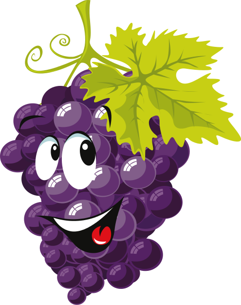 cartoon Grapes