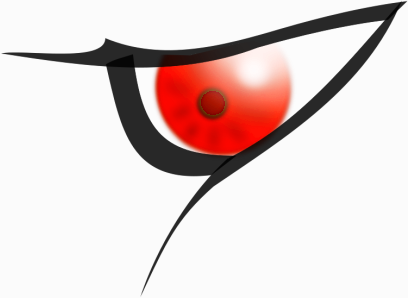 cartoon eyes clip art. EVIL EYE - public domain clip