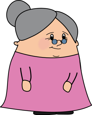 Pictures Cartoon People on Old Lady Cartoon