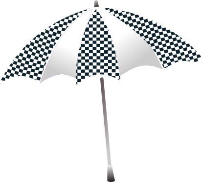 umbrella checkered