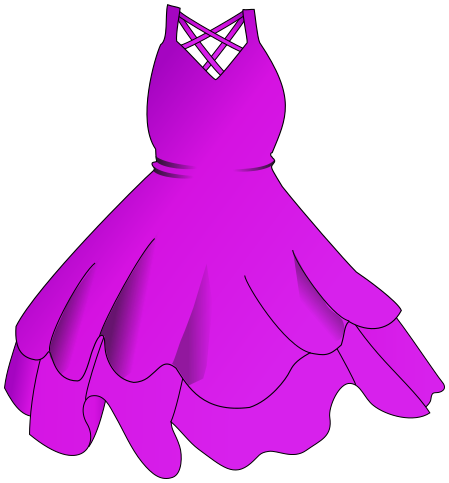 dress pleated purple