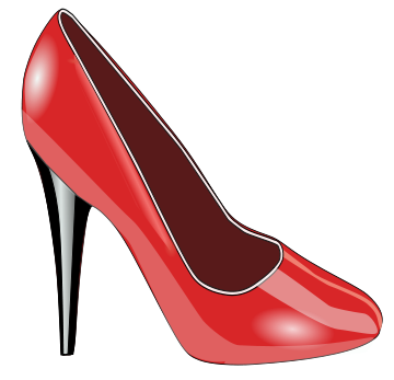 red patent leather shoe