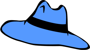 adventure hat blue