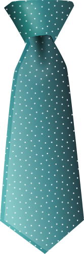 tie dotted teal