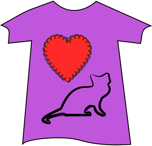 love cats Tee Shirt purple