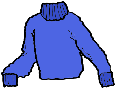 heavy sweater blue