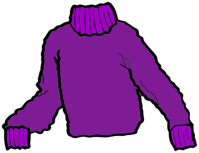 heavy sweater purple