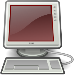 computer red