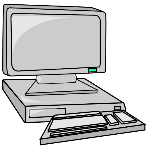 COMPUTER 1 - public domain clip art image