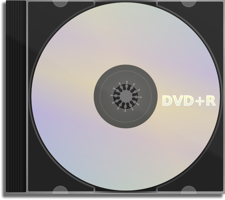 DVD+R in jewel case