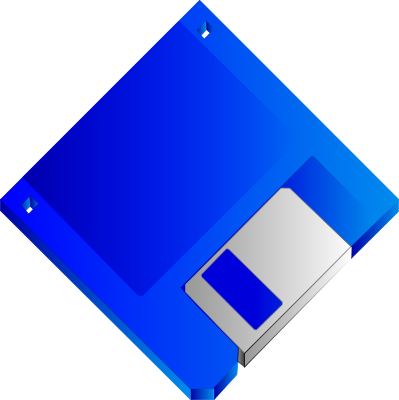 floppy blue blank