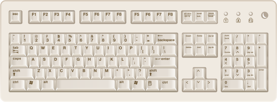 mac keyboard clipart - photo #28