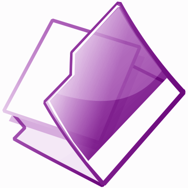 open folder purple
