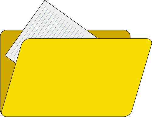 yellow folder clip art - photo #30