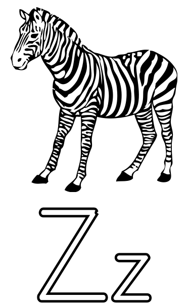 zebra letter clipart - photo #35