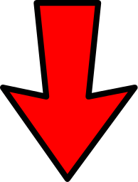 arrow outline red down - /signs_symbol/arrows/arrows_color ...