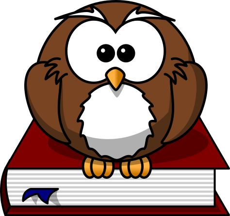 owl with book clipart - photo #26