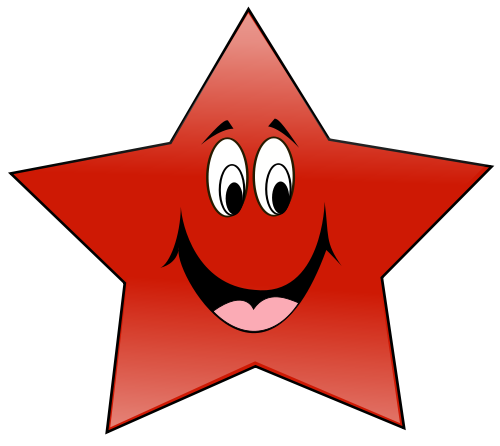happy star red