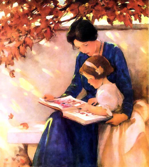 mother reading clipart - photo #47