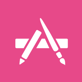 write draw icon pink