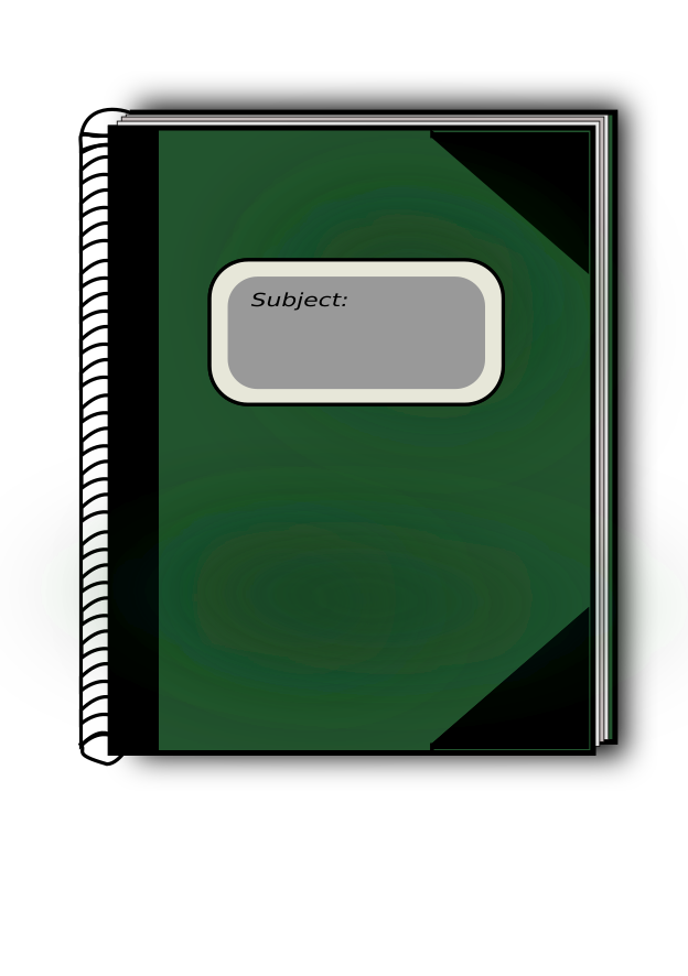 subject book green
