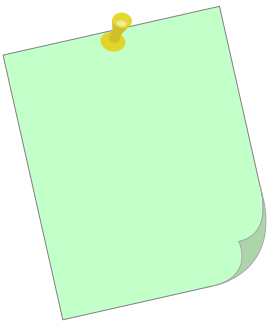 post up note green