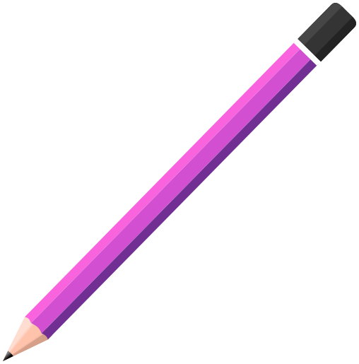 pencil no eraser purple