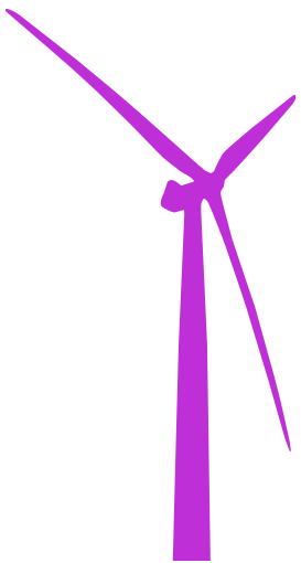 wind turbine purple