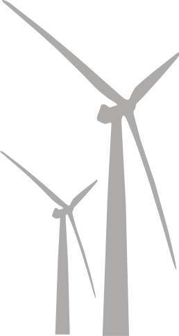 wind turbines grayscale