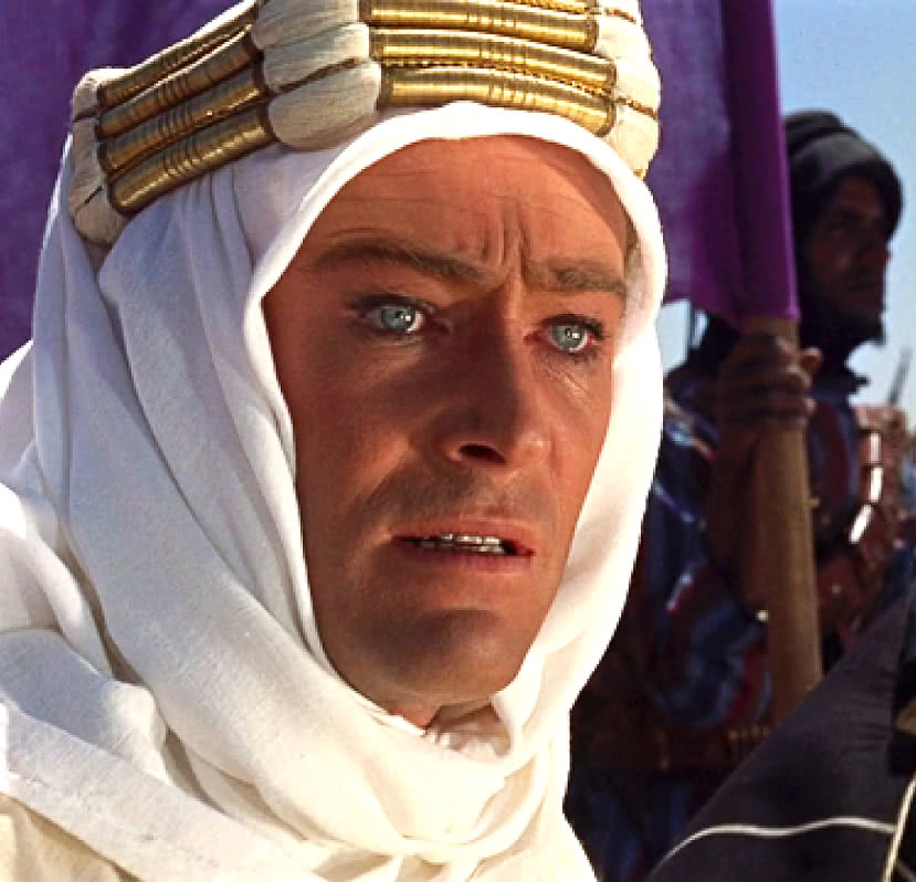 Peter OToole in Lawrence of Arabia