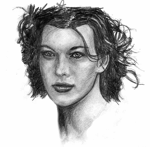 Milla Jovovich sketch
