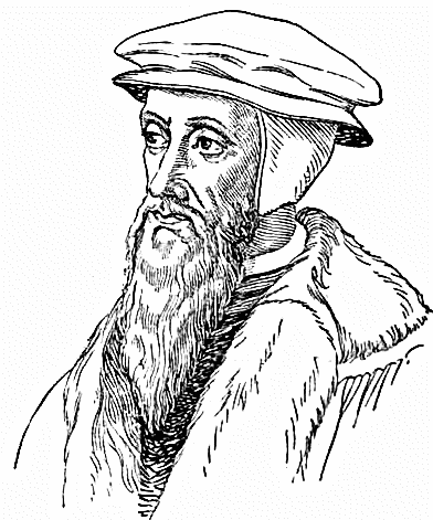 John Calvin lineart