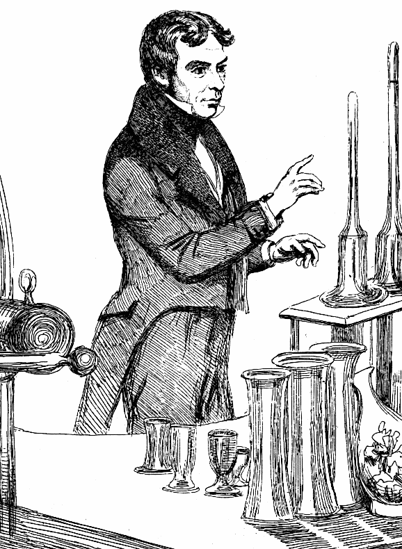 Michael Faraday lecturing