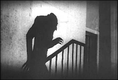 Nosferatu shadow on stairs