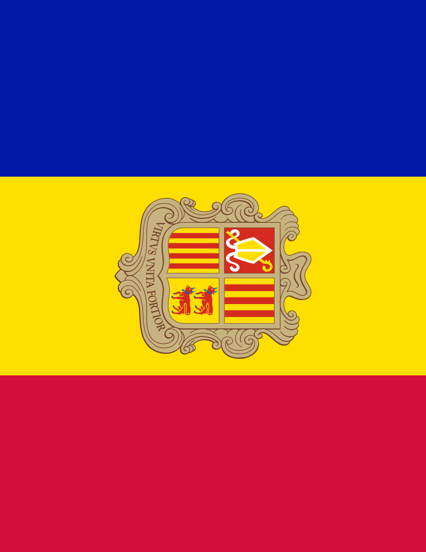 andorra flag full page