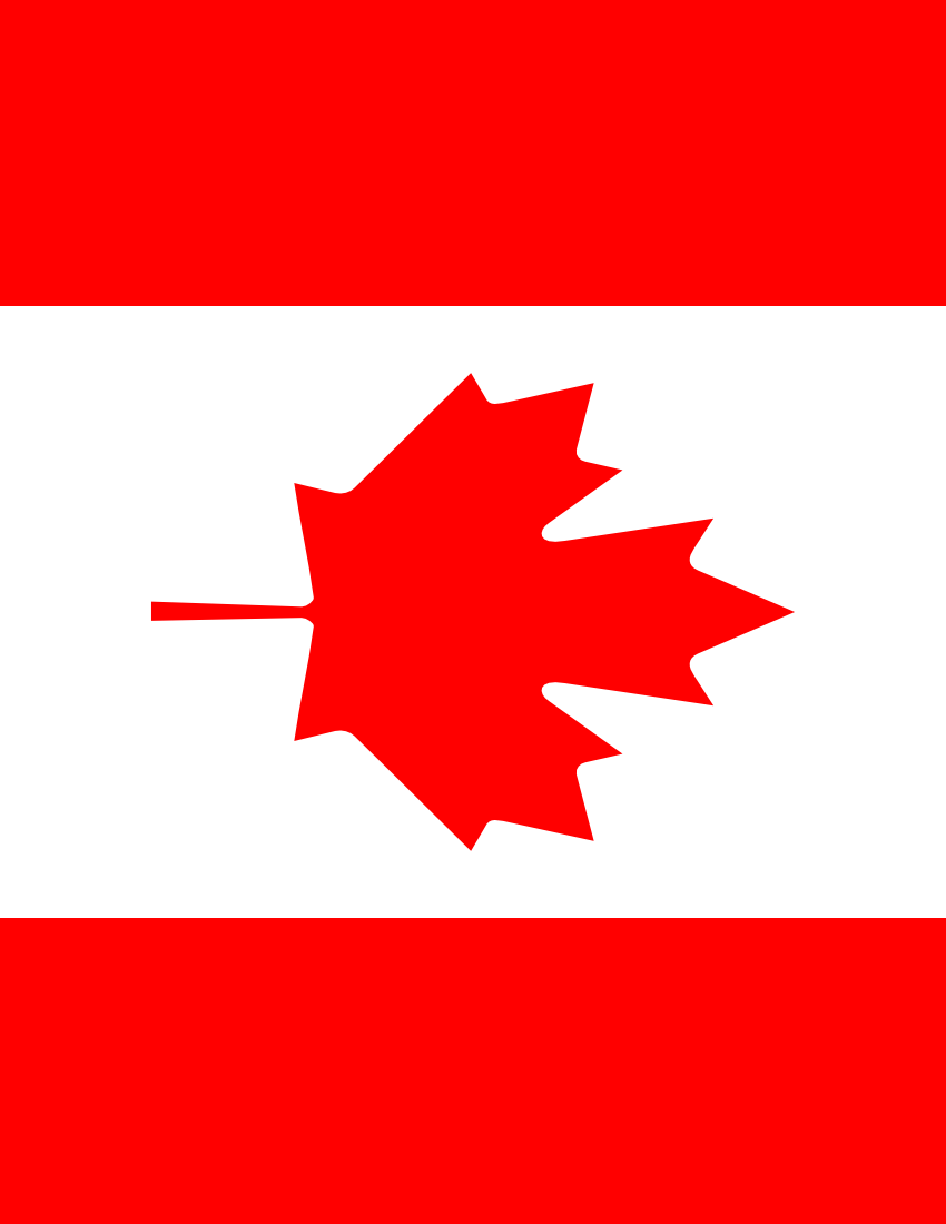 canada flag full page