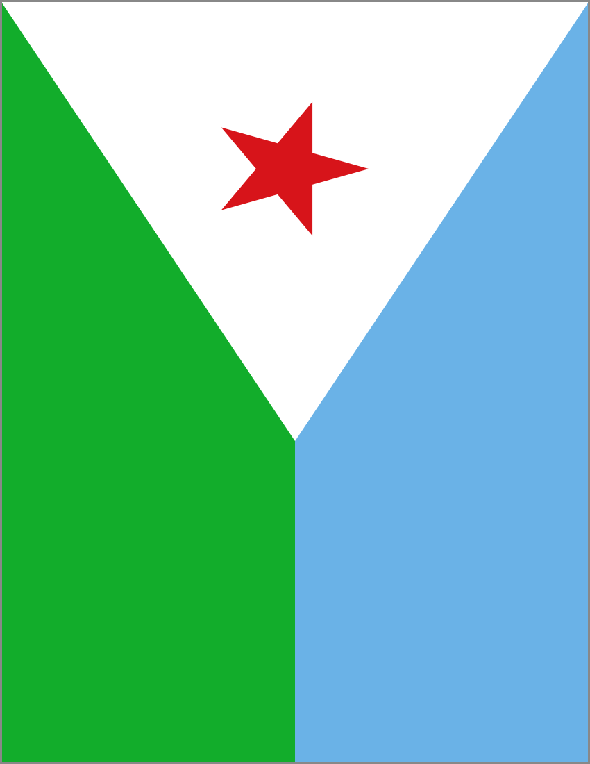djibouti flag full page