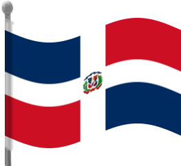 dominican republic flag flag waving
