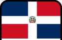 dominican republic flag outlined