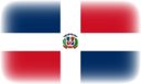 dominican republic flag vignette