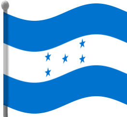 honduras flag waving