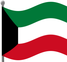 kuwait flag waving