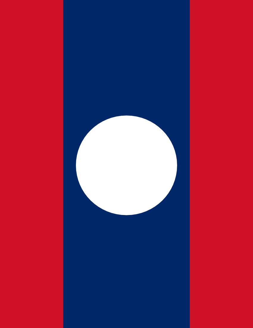 laos flag full page