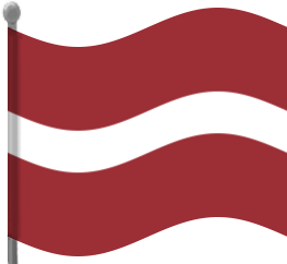 latvia flag waving