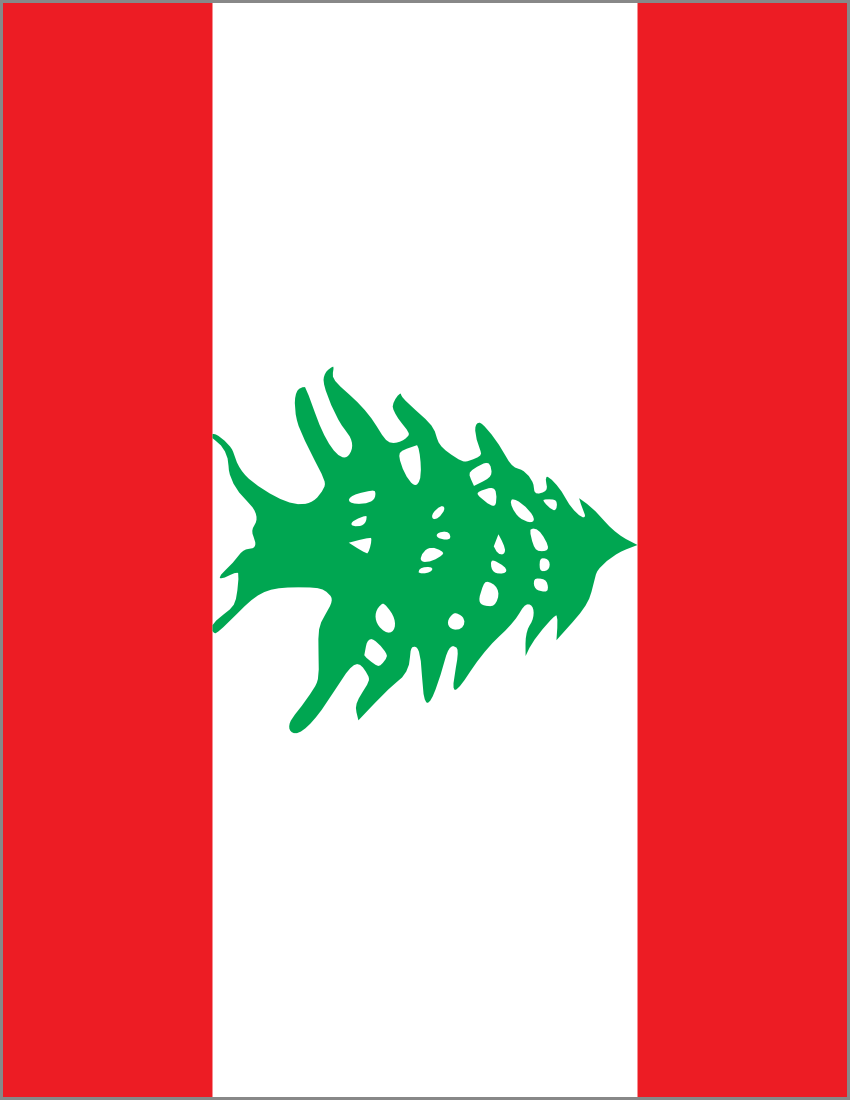 lebanon flag full page