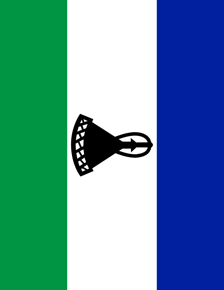 lesotho flag full page