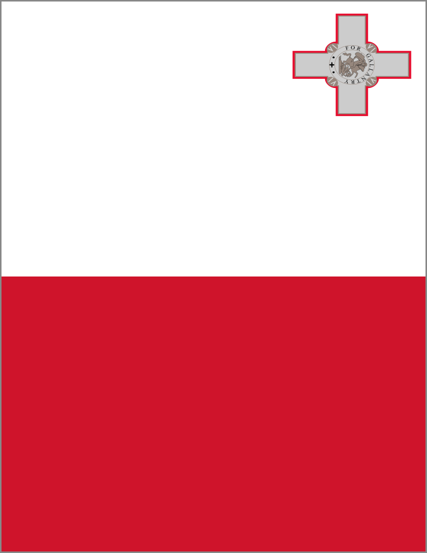 malta flag full page