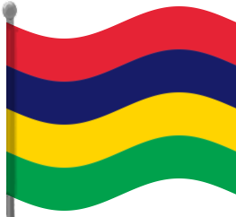 mauritius flag waving